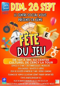 Affiche fête du jeu 2025
