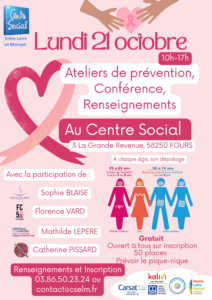 Affiche Programme Octobre Rose Clair