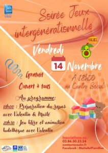 Soirée intergénérationnelle 14.11.2025